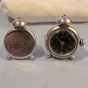 BHS Vintage clock cuff links‎